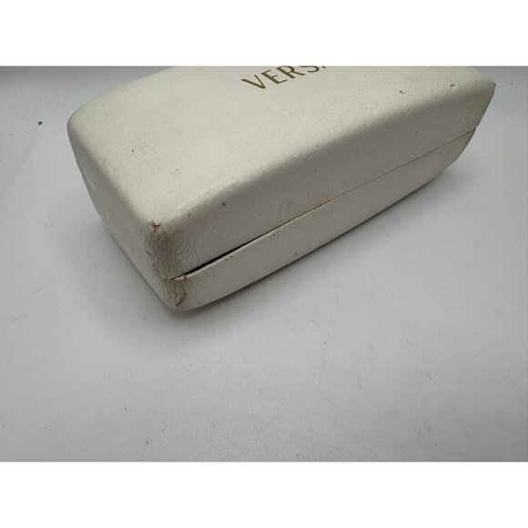 EMPTY Vintage Versace Hard Clamshell Glasses Case White & Gold Made in Italy - Picture 8 of 8